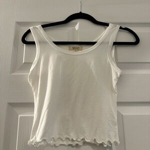 White cropped tank, size :M